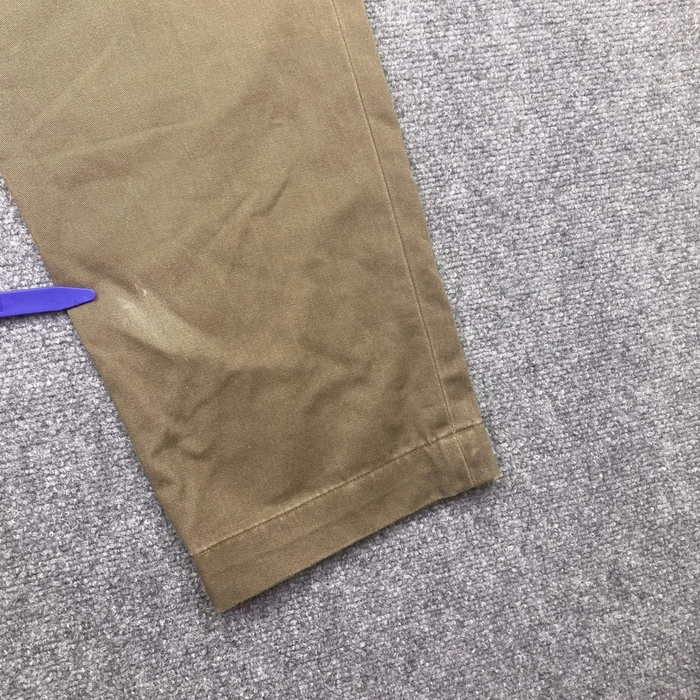 Banana Republic Gavin Flat Front Chino Pants Mens Sz 32 Brown Straight Leg NWT